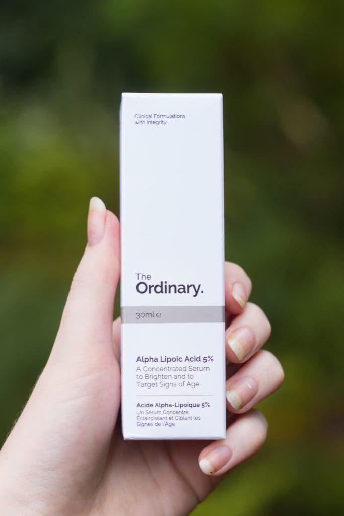 The Ordinary Alpha Lipoic Acid packaging box